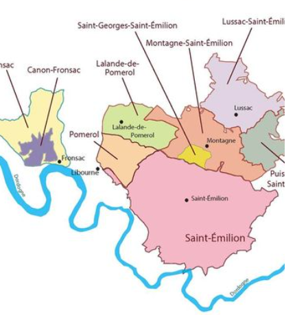 Libournais map