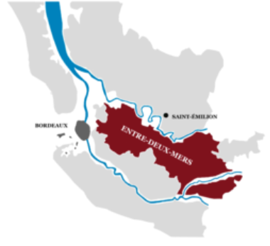 Entre-Duex-Mers map